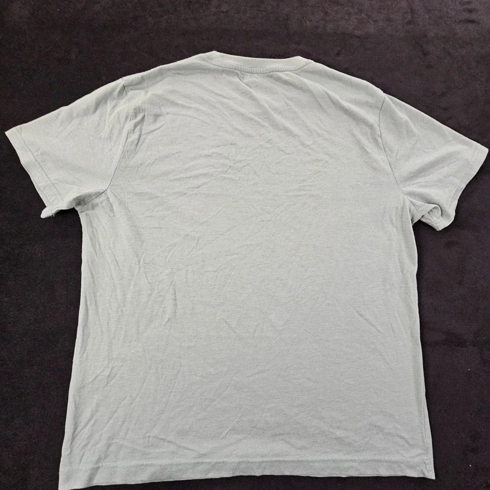 Banana Republic Premium Wash Green Short Sleeve Cotton Blend T-Shirt Men's L